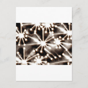 Moderne Schwarz-Weiß-Kunst Postkarte
