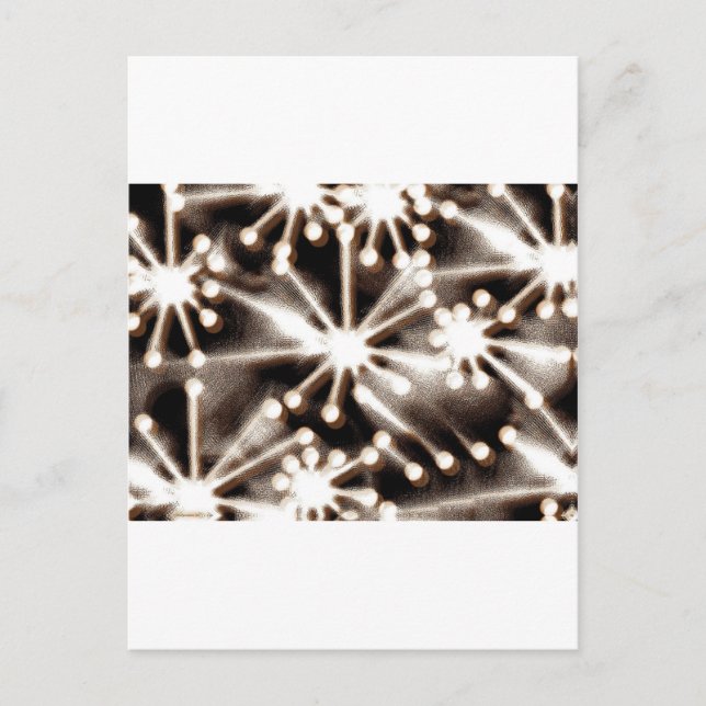 Moderne Schwarz-Weiß-Kunst Postkarte (Vorderseite)