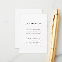 Moderne Schwarz-Weiß-Minimal-Hochzeitsdetails