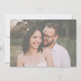 Moderne Schwarz-Weiß-Minimalistische Skripthochzei Save The Date