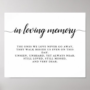 Moderne Schwarz-Weiß-Monogramm-Hochzeit Poster