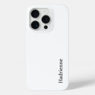 Moderne Schwarz-Weiß-Monogramm-Name Case-Mate iPhone Hülle