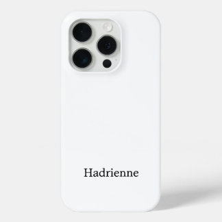Moderne Schwarz-Weiß-Monogramm-Name Case-Mate iPhone Hülle