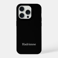 Moderne Schwarz-Weiß-Monogramm-Name