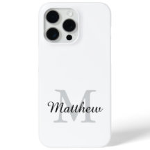 Moderne Schwarz-Weiß-Monogramm-Schriftzug-Name