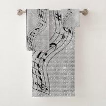 Moderne Schwarz-Weiß-Noten