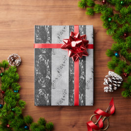 Moderne Schwarz-Weiß-Noten Geschenkpapier