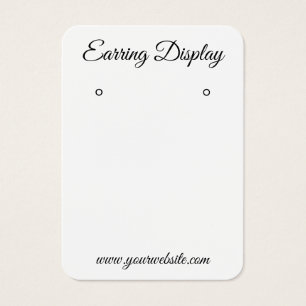 Moderne Schwarz-Weiß-Ohrring-Grafikkarte