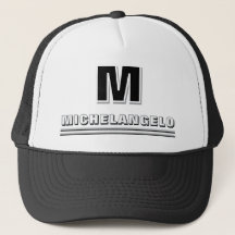 Moderne Schwarz-Weiß-Personalisierte Monogramm und