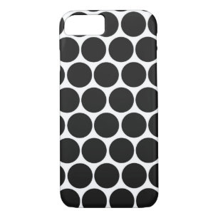 MODERNE SCHWARZ-WEISS POLKA-DOTS Case-Mate iPhone HÜLLE