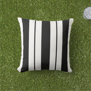 Moderne Schwarz-Weiß-Quadrat  Kissen