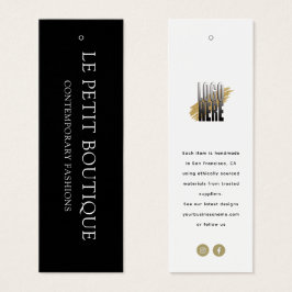 Moderne Schwarz-weiße Bekleidungsmarke