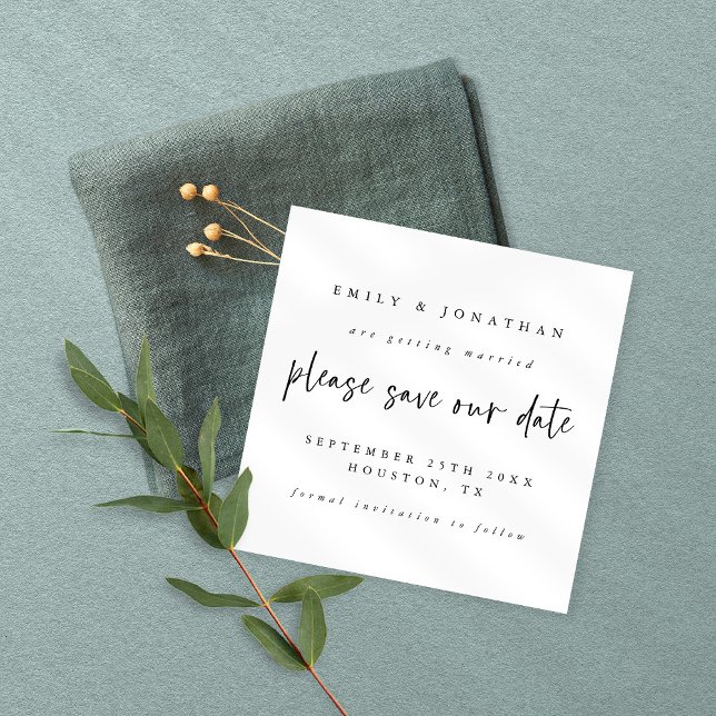 Moderne Schwarz-weiße Farbensehen speichern das Da Einladung (Von Creator hochgeladen)