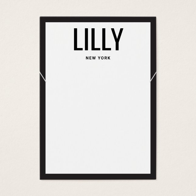 Moderne Schwarz-weiße Grenzschutzkarte (Vorderseite)