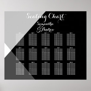 Moderne Schwarz-weiße Triegeltafel Poster