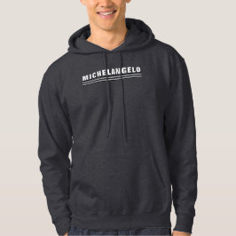 Moderne Schwarz-weiße Typografie - Personalisierte Hoodie