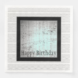 Moderne Schwarz-weiße und graue Serviette