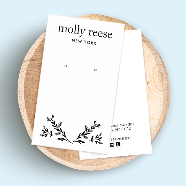 Moderne Schwarz-weiße Zweigstellenkarte (Von Creator hochgeladen)