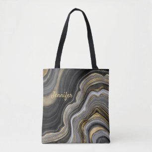 Moderne schwarze Achat-Kristall-Personalisierung N