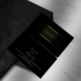 Moderne Schwarze Champaions Vip Visitenkarte