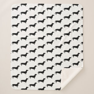 Moderne schwarze Dackel-Dackel-Hunde Sherpadecke