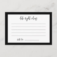 Moderne schwarze Date-Night-Ideen