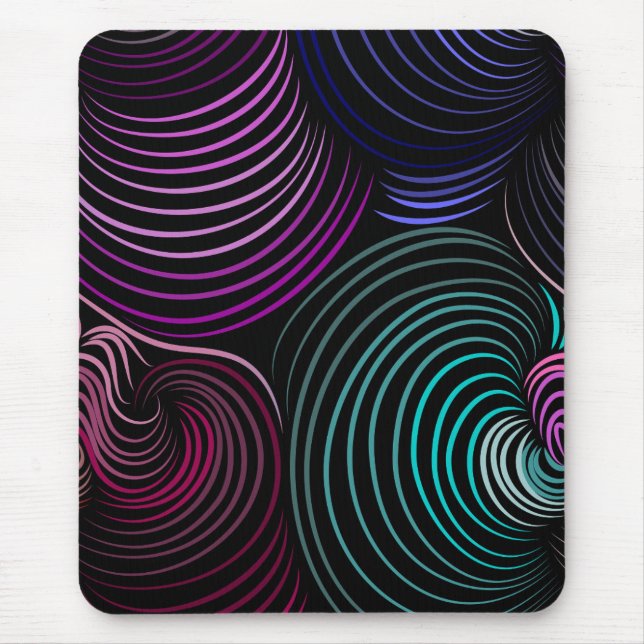 Moderne, schwarze, farbige Mousepad (Vorne)