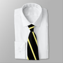 Moderne schwarze GelbCute Neck Tie