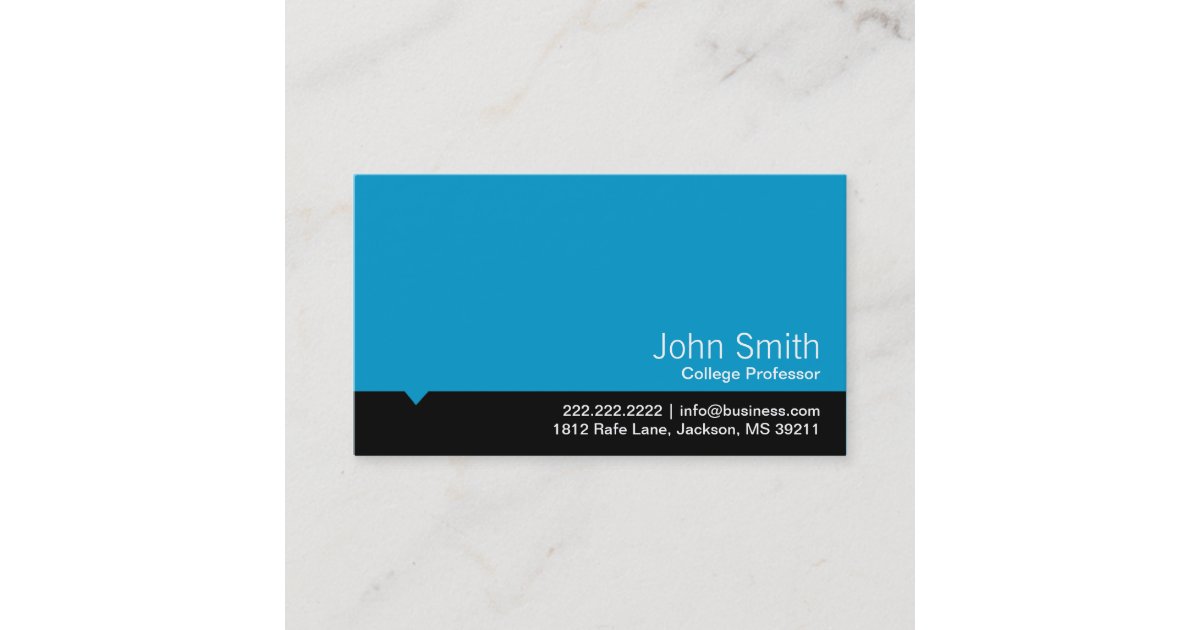 Moderne Schwarze Karte Bar Professor Geschaft Zazzle At