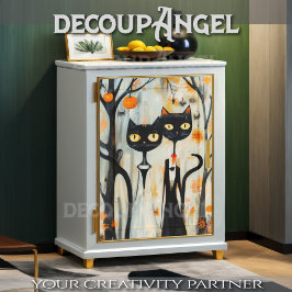 Moderne Schwarze Katzen Hochzeit Seidenpapier