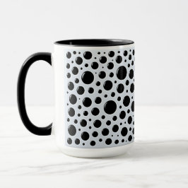 Moderne schwarze Kreise Tasse