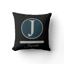 Moderne schwarze Licht grau Monogramm Elegant