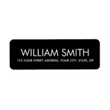 Moderne schwarze minimalistisch elegant