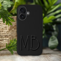 Moderne Schwarze Monogramm-Initialen zeitgemäß
