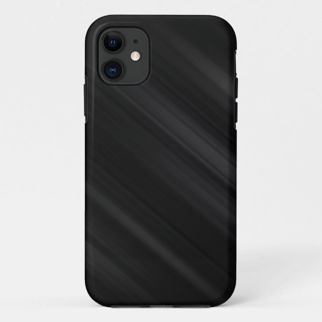 Moderne schwarze Muster Case-Mate iPhone Hülle (Rückseite)