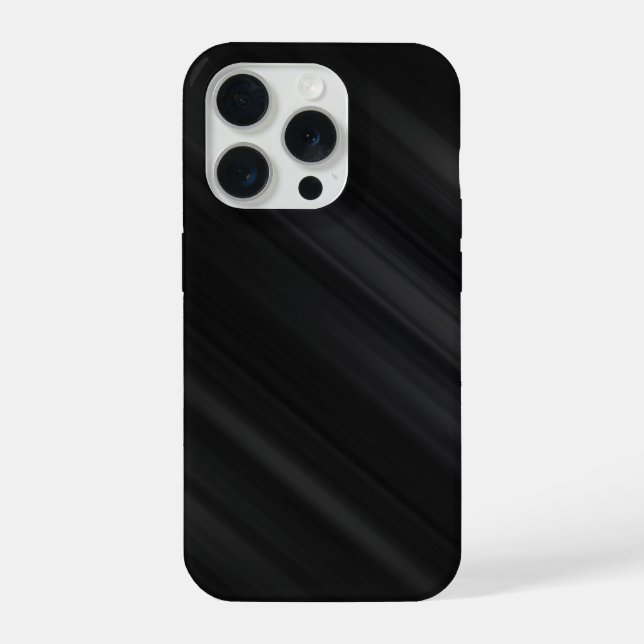 Moderne schwarze Muster  iPhone Hülle (Rückseite)