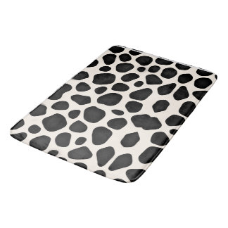 Moderne schwarze Musterdesigns Badematte