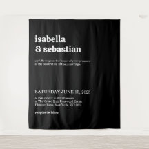 Moderne schwarze Retro-Schrift für Hochzeiten