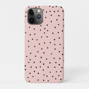 Moderne schwarze rosa Wasserfarbe süße Tupfen Case-Mate iPhone Hülle