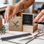 Moderne schwarze Schere, die Haar-Stylistin Quadratische Visitenkarte<br><div class="desc">Moderne schwarze Schere,  die Haar-Stylistin</div>