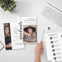 Moderne schwarze Schrift 2 Foto-Abschluss