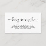 Moderne schwarze Schrift, Hochzeitshoneymoon Begleitkarte<br><div class="desc">Dies ist der moderne Script Romance Schriftzug Schriftart,  Wedding Enclosure Card. Sie können die Farben des Schriftartes ändern und Ihre Hochzeitsdetails in den entsprechenden Schriftart / Schrift hinzufügen.#TeeshaDerrick</div>