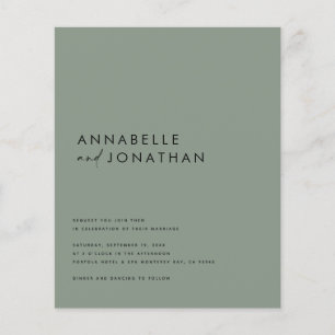 Moderne schwarze Schrift minimal zeitgenössisch in Flyer