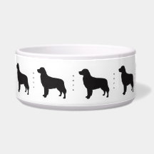 Moderne schwarze Silhouette Golden Retriever Keram