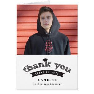 Moderne schwarze Skizze Abschlussmütze Foto Absolv