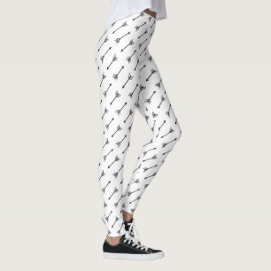 Moderne schwarze Tribal-Pfeile Leggings