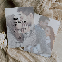 Moderne schwarze Typografie | Verblassene Hochzeit