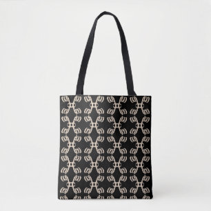 Moderne schwarze und beige Formmuster