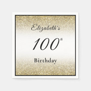 Moderne schwarze und goldene benutzerdefinierte 10 serviette