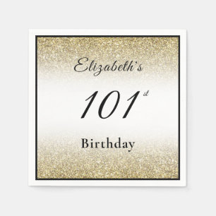 Moderne schwarze und goldene benutzerdefinierte 10 serviette